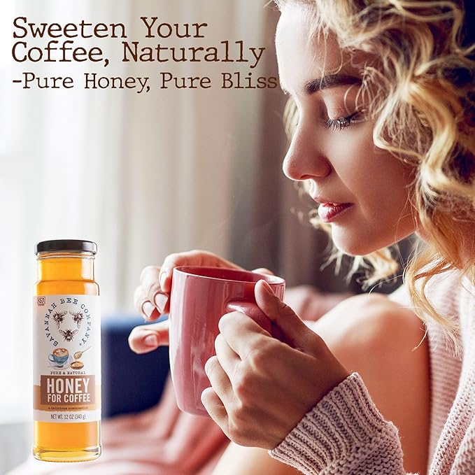 Savannah Bee Honey for Coffee - Natural Sweetener - Perfect to Off Set Bold Coffee Flavor