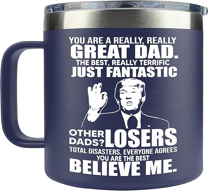 Christmas Gifts for Dad, Men - Gifts for Dad from Daughter, Son - Dads Birthday Gift Ideas, Happy Birthday gifts for Dads, Fathers - Best Dad Ever Gift, Present for dads, Fathers - 14 Oz dad Mug