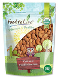 Food to Live Organic California Almonds, 8 Ounces – Non-GMO, Whole, Unsalted, Unroasted, Keto, Vegan Nuts in Bulk. Rich in Vitamin E. Snack. Great for Almond Milk and Butter, Desserts and Trail Mixes