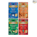 Twinings Holiday Variety Pack Tea Bags, Christmas Tea, Winter Spice, Gingerbread Joy, Peppermint Cheer, 20 Count (Pack of 4), Enjoy Hot or Iced, 80 Teabags