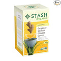 Stash Tea Organic Lemon Ginger Green Tea, Caffeinated, Non-GMO Project Verified, Serve Hot or Iced, 96 Tea Bags, 16 count (6 pack)