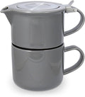 FORLIFE Tea for One with Infuser 14 ounces, Gray