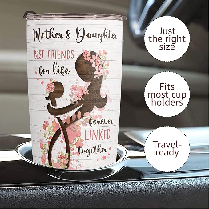Macorner Mothers Day, Birthday Gifts for Mom Nana From Daughter - Gifts For Grandma - Stainless Steel Tumbler 20oz