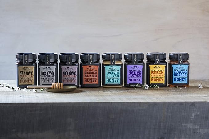Taylor Pass Honey Co Manuka Honey UMF 5+ MGO 83+ | Monofloral New Zealand Honey | Sustainable, Non-GMO, Halal, UMF Certified | BPA-Free Jar | 1lb 1.6oz
