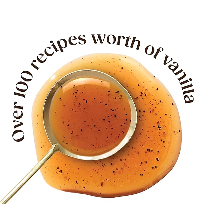 Heilala Vanilla with Seeds - Gourmet, Sweet Vanilla Syrup for Baking & Desserts, Made with Real Vanilla Bean Seeds, Sustainably & Ethically Sourced, 16.9 fl oz