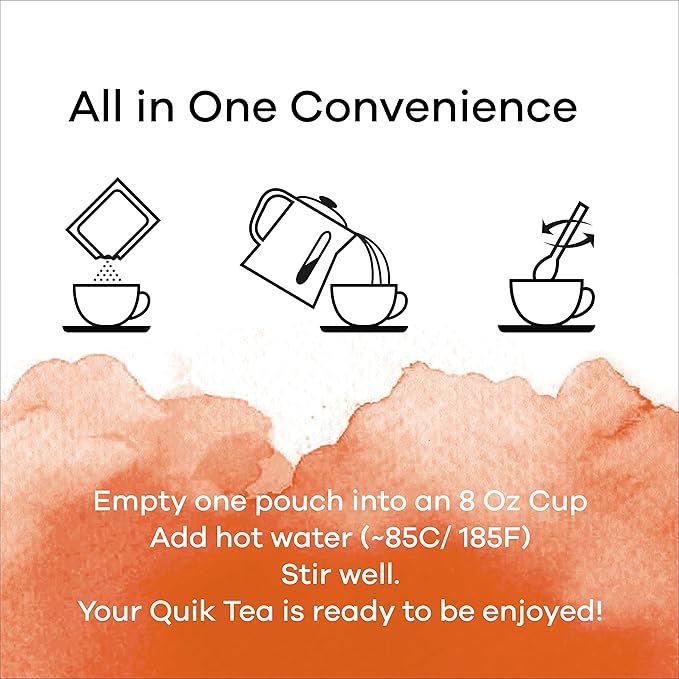 QuikCafe Turmeric Ginger Coffee – 10 Count, Bold Turmeric Ginger Flavor, Naturally Caffeine-Light, no preservatives, – Just Add Hot Water