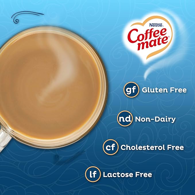 Coffee mate Flavored Creamer 4 Pack Variety Pack (15 oz bottles) - Chocolate Crème, French Vanilla, Hazelnut, Caramel Latte