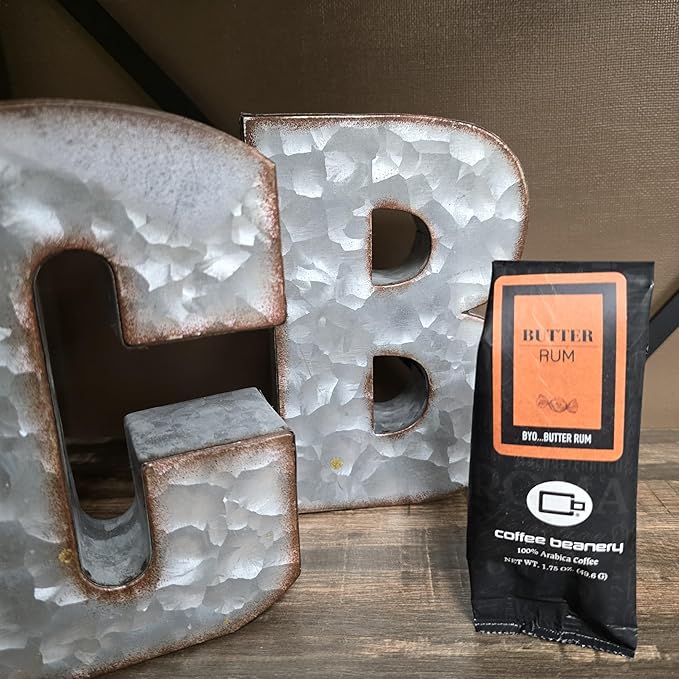 Coffee Beanery Butter Rum Cake Flavored Coffee, 1-1.75oz Try Me Size Coffee Sampler, Light-Medium Roast