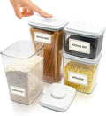 Bop Top | Airtight Meal Prep Containers with Lids | Food Storage Container Sets | Snack and Overnight Oats Fridge Organizer | Pantry and Kitchen Organization