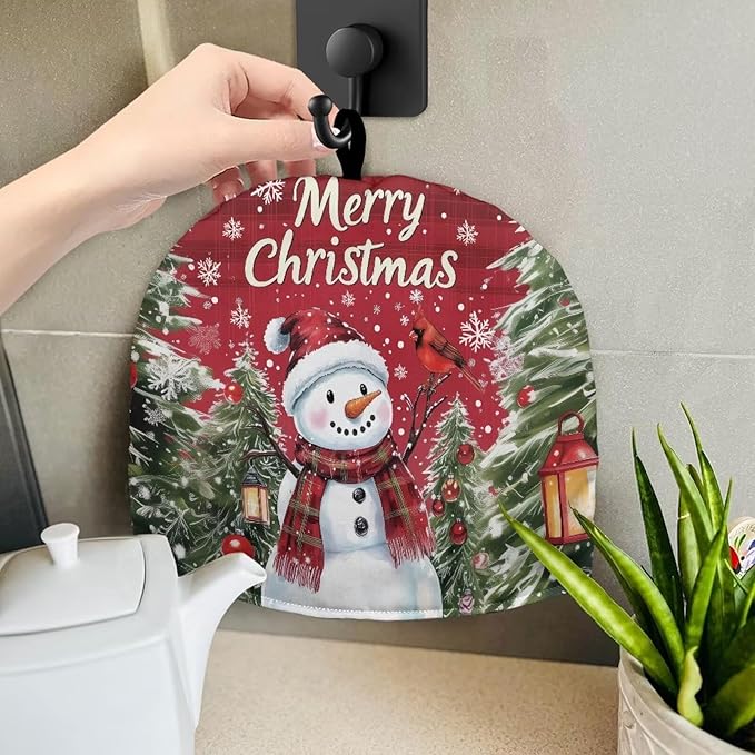 Snowmen Tea Cozy for Teapot Insulated Teapot Cozy Tea Pot Cozy for Keeping Warm Kitchen Accessories for Home Decor Cartoon Tea Kettle Dust Cover Navajo Tea Cosy for Teapot Hipple