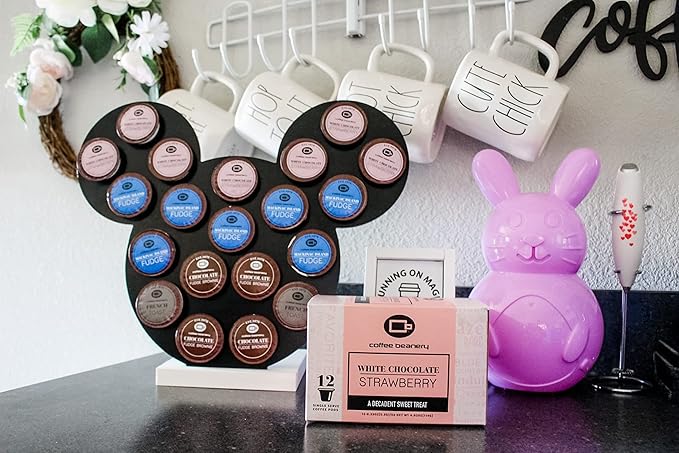 White Chocolate Strawberry Decaf Coffee Pods by Coffee Beanery | 12ct Medium Roast Arbica Coffee