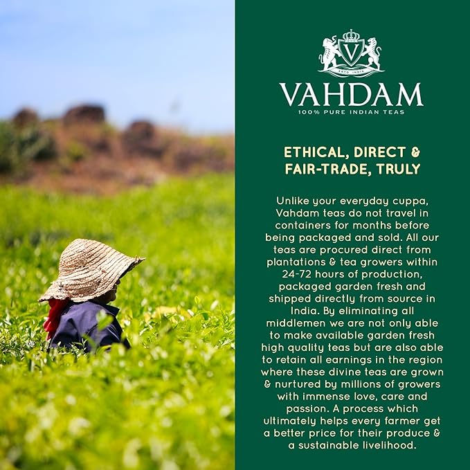 Vahdam Premium CTC Assam Black & English Breakfast Tea - Strong, Full-Bodied, Bold & Delicious | Perfect for Kombucha, Indian, Iced & Irish Breakfast (Assam CTC, Bulk Pack 226g)
