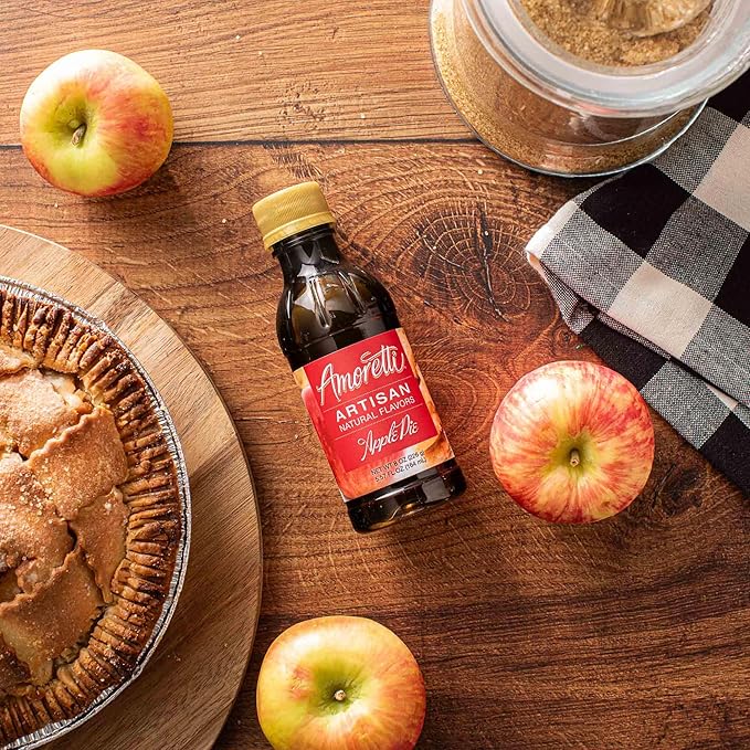 Amoretti - Natural Apple Pie Artisan Flavor Paste, 2.2 lbs, Perfect For Ice Cream, Beverages, Cakes, and more, Preservative Free, Vegan, Gluten Free, No Artificial Sweeteners, Highly Concentrated
