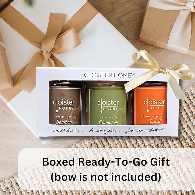 Cloister Honey Trios - Fan Favorite (3 x 3 oz) | Hand Crafted | Raw Artisan Honey | 100% Pure, Raw & Unfiltered | All Natural | Made in USA |