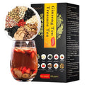 10 Bags Ginseng Ten Treasures Tea, Chinese Herbal Kidney Detox Tea for Men & Women, 10 Precious Ingredients Formula (260g,10 bags/Box)