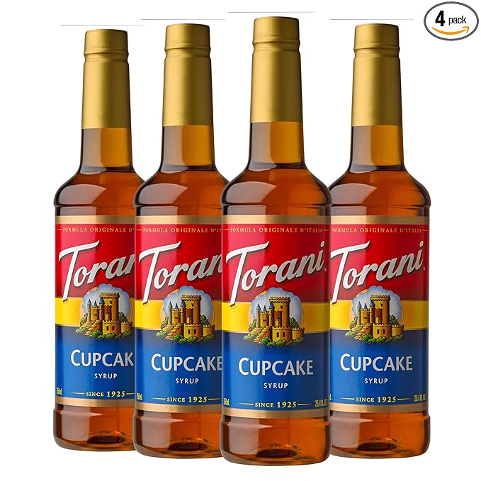 Torani Cupcake Flavored Drink Syrup, 25.4 fl oz (Pack of 4)