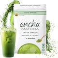 Encha Latte Grade Matcha Powder - First Harvest Organic Unsweetened Matcha Green Tea, From Uji, Japan (30G/1.06 Ounce) Premium Powder for matcha latte, smoothie | Caffeine, L-Theanine