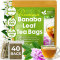 FreshDrinkUS, Premium 40 Banaba Tea Bags, 100% Natural & Pure from Banaba Leaves. Loose Leaf Banaba Herbal Tea. No Sugar, No Caffeine, No Gluten, Vegan.