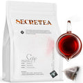 Organic Hibiscus Pinot Noir & Raspberry Black Tea| Hot and Cold Tea | 40 Count Unwrapped Sachets, Biodegradable Tea Bag I 100% Real ingredients | T SECRETEA, Cutie