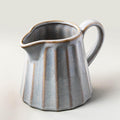 Ceramic Creamer Pitcher,17 Oz Coffee Creamer Container with Handle, Small Milk Pitcher Pourer for Sauces, Salad, Gray