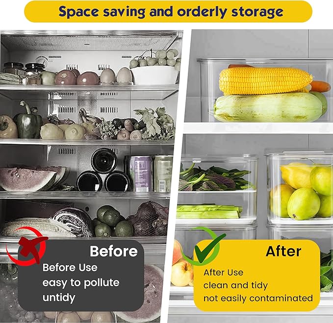 6 Pack NSF Food Pans with Lids, 1/9 Size 2.6'' Deep Commercial Food Storage Containers, Polycarbonate, Clear
