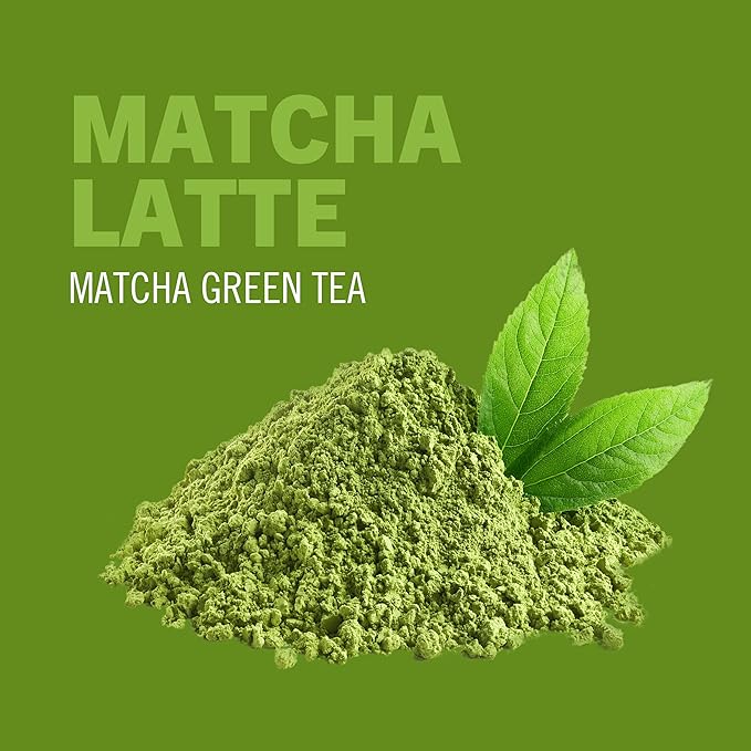 OM MUSHROOM SUPERFOOD Matcha Latte Blend – Green Tea Mushroom Powder with Lion’s Mane, Reishi, Chaga & Turkey Tail – Focus, Calm & Stress Support – 8.47 oz Canister (30 Servings)