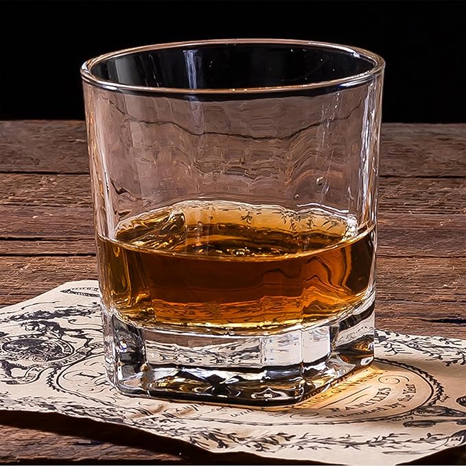 Personalized Groomsmen Whiskey Glass Gift Set - 4 Designs Custom Groomsman Gift - Personalized Wedding Bourbon Cup - 11 oz Engraved Groomsmen Scotch Glass in Wooden Box - Whiskey Gifts For Men