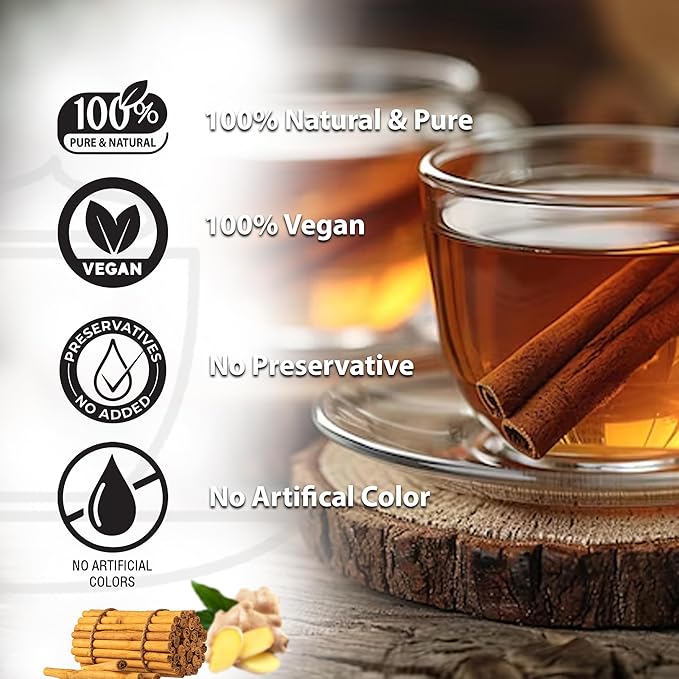 True Organic Premium Ceylon Chai Black Tea |100 Count Tea Bags | USDA Organic & Kosher Certified |100 Envelop Organic Chai Black Tea Bags for Your Home & Cafe. Tea With Ceylon Cinnamon, Cardamom, Clove, Black Pepper, ginger.