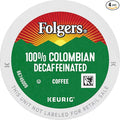 Folgers 100% Colombian Decaf Medium Roast Coffee, 96 Keurig K-Cup Pods