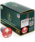Organic Ashwagandha Tea Pods for Keurig with Ginger, Licorice, Organic Hibiscus Sabdariffa, Rosehip, & Lime - Decaf Herbal Tea - Energizing Tea by Teavity (24 Tea Pods)