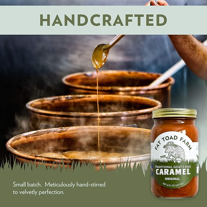 Fat Toad Farm Traditional Goat’s Milk Caramel Sauce, Original, 8fl oz Jar, 2-Pack, Cajeta, Gluten Free…
