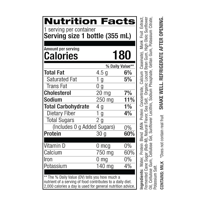 Jocko Mölk 30g Grass Fed Protein Shakes – No Added Sugar Protein Drinks KETO Friendly - Ready to Drink 12 FL Oz (Pack of 12) Banana Cream