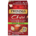 Twinings Spiced Apple Chai Black Tea Individually Wrapped Bags, 20 Count (Pack of 1), Sweet, Savoury Spices, Caffeinated, Enjoy Hot or Iced, 20 Teabags