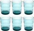 Beaded Double Old Fashioned Drinkware, Indoor/Outdoor, Sea Green, 15.6 oz., Set of 6
