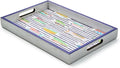 MACKENZIE-CHILDS Wooden Tray with Handles, Rectangular Tray for Serving, Go Fish