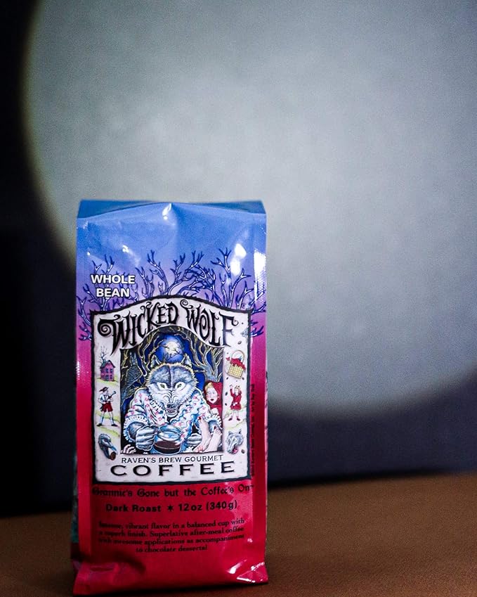 Raven's Brew Whole Bean Coffee Variety Pack - 3 Delicious Flavors - Double Dead, Bruin Blend and Wicked Wolf - 12oz each