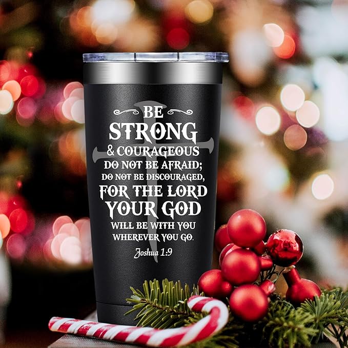 Christian Gifts for Men - Catholic Gifts - Religious Spiritual Faith Based for Men, Man of God, Dad, Pastor - 20oz Tumbler