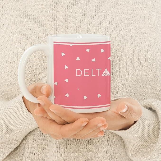 Delta Zeta Ceramic Coffee Mug 11 OZ Tea Cup (Delta Zeta # 11)