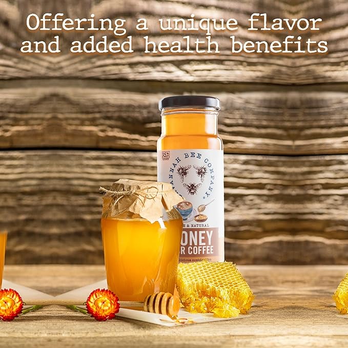 Savannah Bee Honey for Coffee - Natural Sweetener - Perfect to Off Set Bold Coffee Flavor