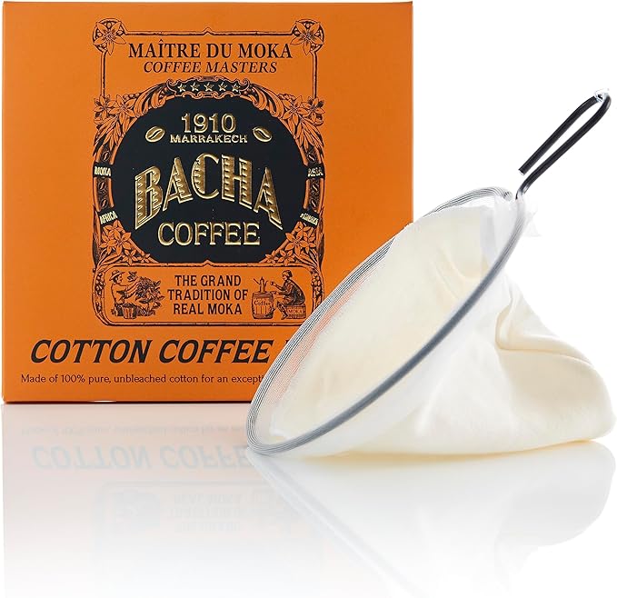 Bacha Coffee | 100% Coffee Cotton Filter, 125mm/4 fl oz, Cloth