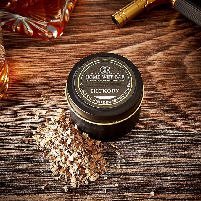 HomeWetBar Whiskey Smoker Wood Chips Set - Oak, Cherry, and Hickory Cocktail and Whiskey Smoking Wood Chips