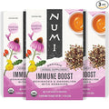Numi Organic Immune Boost Herbal Tea, 48 Tea Bags, Caffeine-Free Wellness Blend with Elderberry, Elderflower, Ginger, and Lemongrass for Immune Support and Soothing Flavor