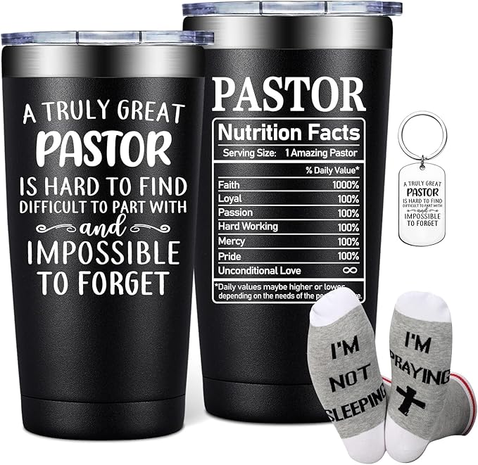 Pastor Gifts for Men - Pastor Christmas Appreciation Gifts - Thank You, Religious, Christian Gift for Pastors - 20oz Tumbler