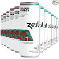 Zest Clean Energy Drink – Pomegranate Mint – 150mg Caffeine + 100mg L-Theanine – Natural Focus & Concentration Boost – Healthy Energy Drink 12oz Can 12 Pack – Low Sugar, No Artificial Sweeteners