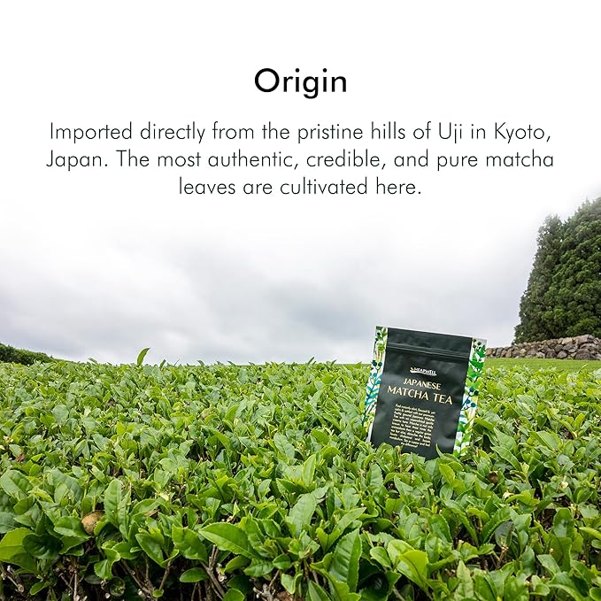 Heapwell Japanese Matcha – Premium & Ceremonial & AAA Grade Matcha Tea | Authentic Japanese Origin (1.05oz (30g), Finest AAA Ceremonial Grade)