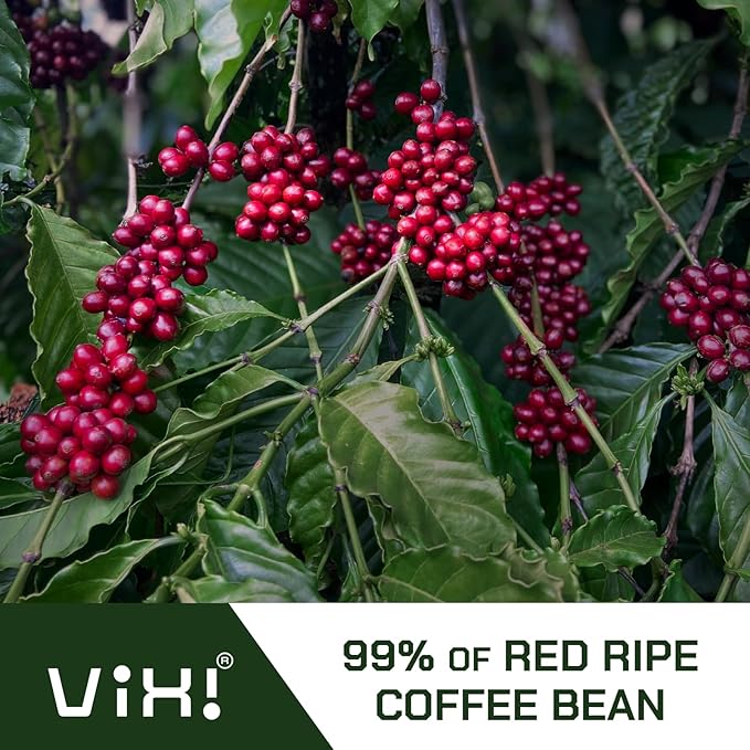 VIXI Coffee Bean Blend, 12 Ounce, Dark Roast, Whole Beans, Arabica Blend Robusta, Full Beans, Smooth and Balanced Taste, Natural Vietnamese Coffee for Hot and Cold Brew