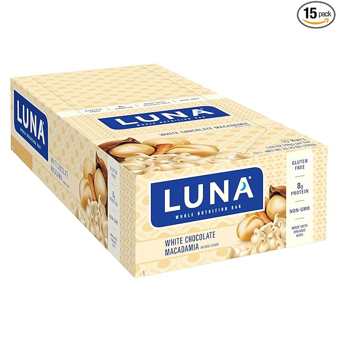 Clif, Bar Luna White Chocolate Macadamia 15 Count, 25.35 Ounce