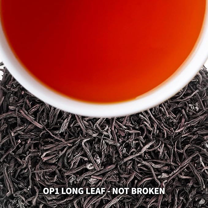 Mevlana - Pure Ceylon Loose Leaf Tea | Premium Black Tea Leaves | Rich & Smooth Sri Lankan Blend | Naturally Fresh | Perfect for Tea Lovers & Iced or Hot | OP 1 Grade | 1lb 454g