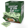 Stevia In The Raw, Plant Based Zero Calorie, No Erythritol, Sugar Substitute, Sugar-Free Sweetener for Coffee, Hot & Cold Drinks, Suitable For Diabetics, Vegan, Gluten-Free, 200 Count Packets (1 Pack)