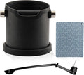 Espresso Knock Box – Coffee Knock Box for Espresso Grounds – Durable Knock Box Espresso with Removable Bar – Coffee Puck Knock Box for Home & Barista Use – Easy Clean Espresso Puck Container,Black,6in